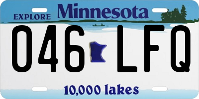 MN license plate 046LFQ