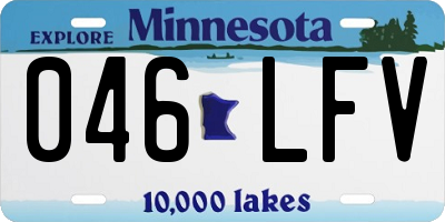 MN license plate 046LFV