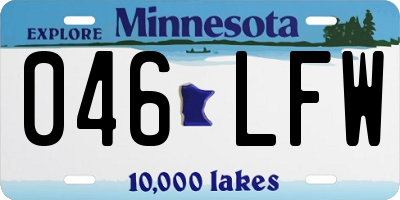 MN license plate 046LFW