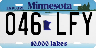 MN license plate 046LFY