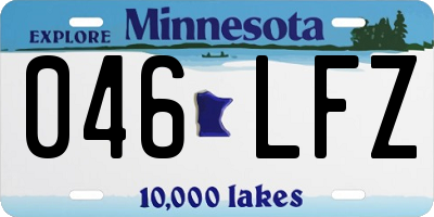 MN license plate 046LFZ