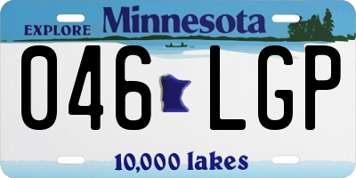 MN license plate 046LGP