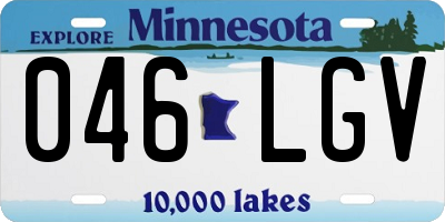MN license plate 046LGV