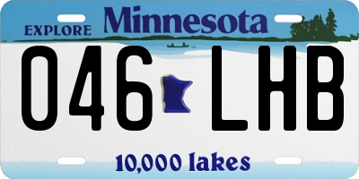 MN license plate 046LHB