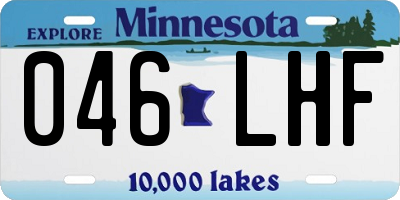 MN license plate 046LHF