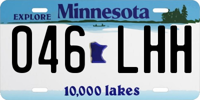 MN license plate 046LHH