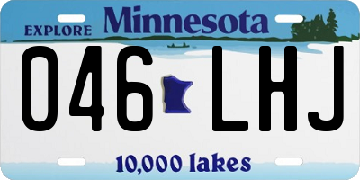 MN license plate 046LHJ