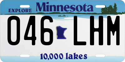 MN license plate 046LHM