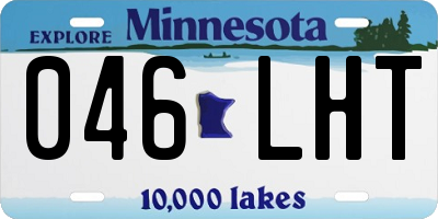 MN license plate 046LHT