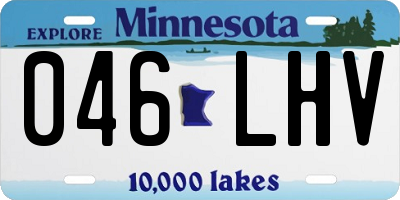 MN license plate 046LHV
