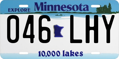 MN license plate 046LHY
