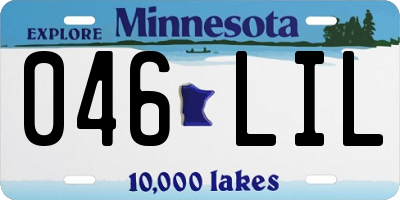 MN license plate 046LIL