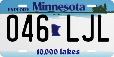 MN license plate 046LJL