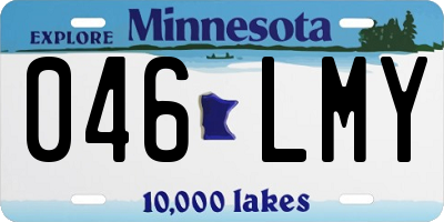 MN license plate 046LMY