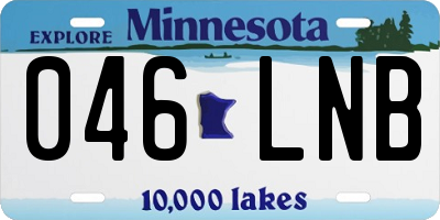 MN license plate 046LNB