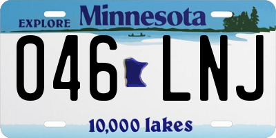 MN license plate 046LNJ