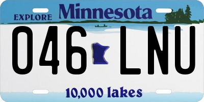 MN license plate 046LNU