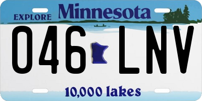 MN license plate 046LNV