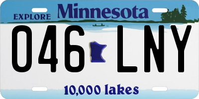 MN license plate 046LNY