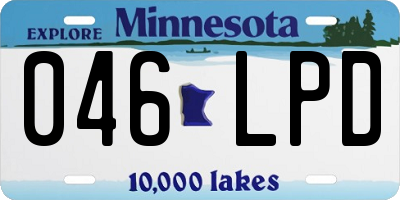 MN license plate 046LPD