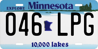 MN license plate 046LPG