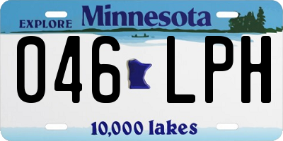 MN license plate 046LPH