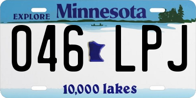 MN license plate 046LPJ