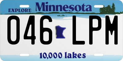 MN license plate 046LPM