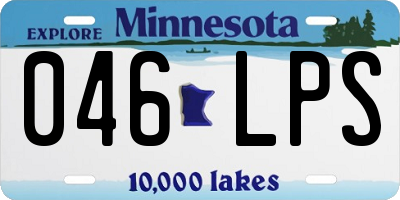 MN license plate 046LPS