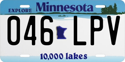 MN license plate 046LPV