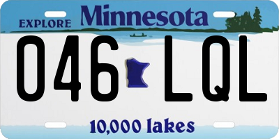 MN license plate 046LQL
