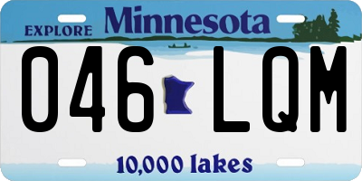 MN license plate 046LQM