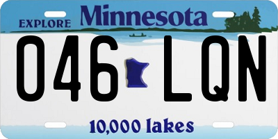MN license plate 046LQN