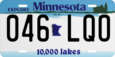 MN license plate 046LQO