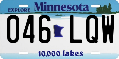 MN license plate 046LQW