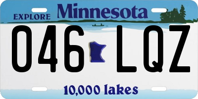 MN license plate 046LQZ