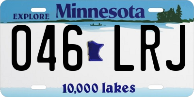 MN license plate 046LRJ