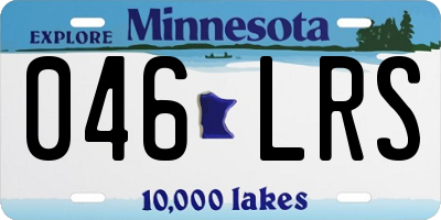 MN license plate 046LRS