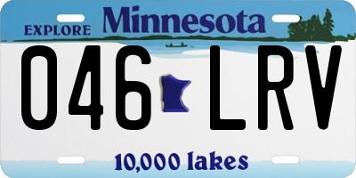 MN license plate 046LRV