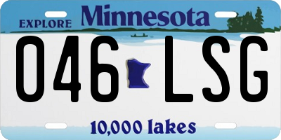 MN license plate 046LSG