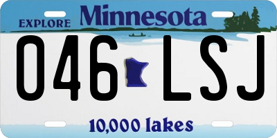 MN license plate 046LSJ
