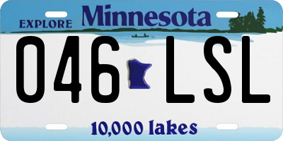 MN license plate 046LSL