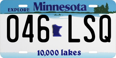 MN license plate 046LSQ