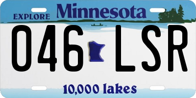 MN license plate 046LSR