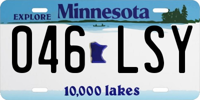 MN license plate 046LSY