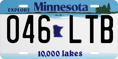 MN license plate 046LTB