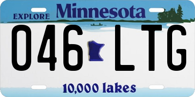 MN license plate 046LTG