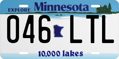 MN license plate 046LTL