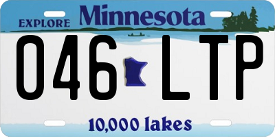 MN license plate 046LTP
