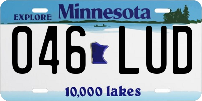 MN license plate 046LUD